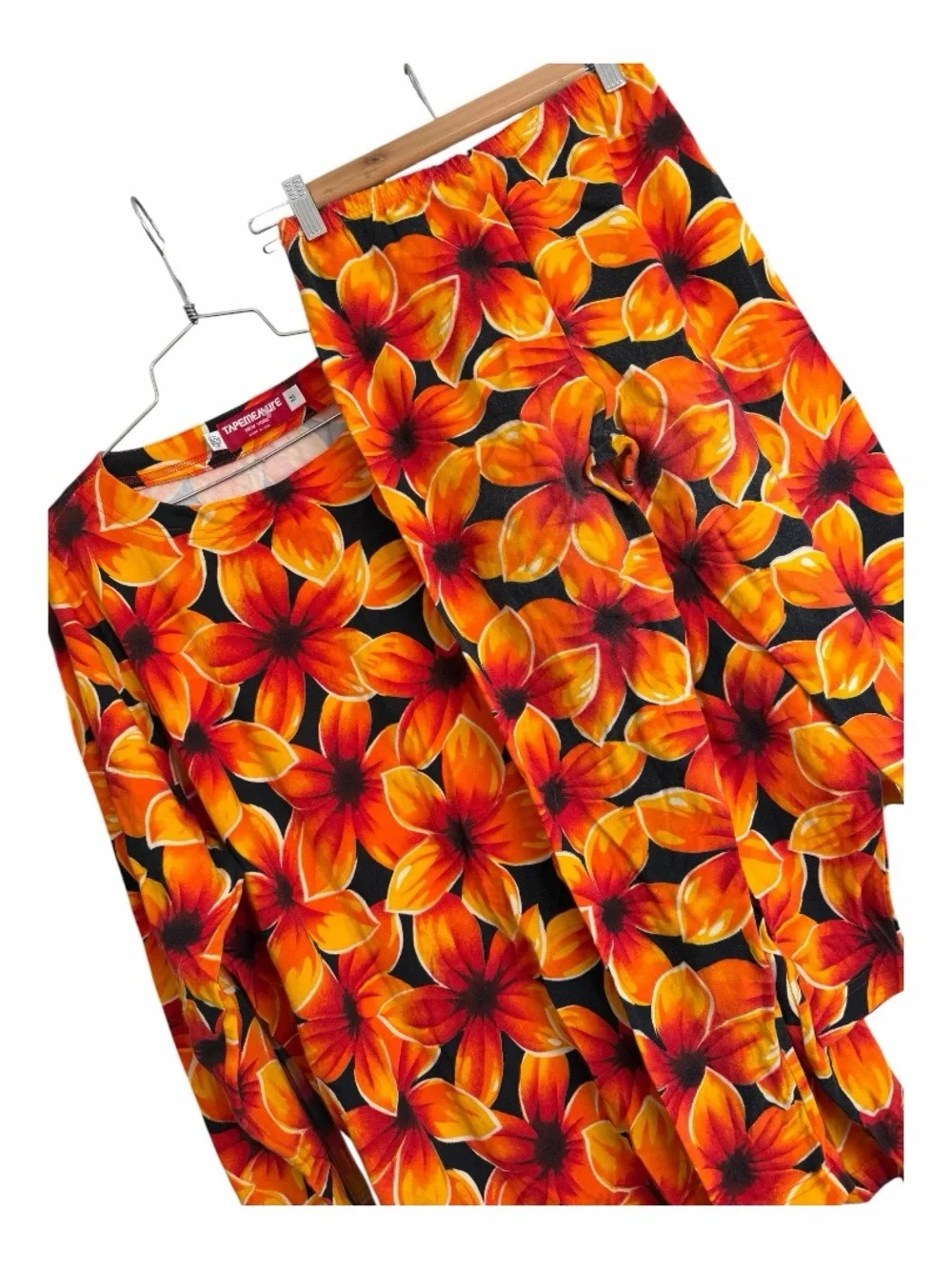 Vintage 90s Tapemeasure New York Floral Matching Lounge Set Medium